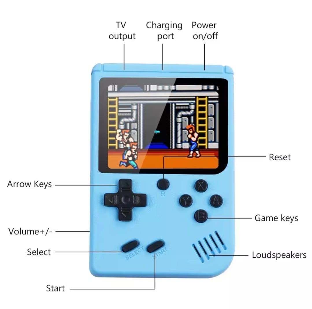 Mini Consola retro 400 juegos en 1