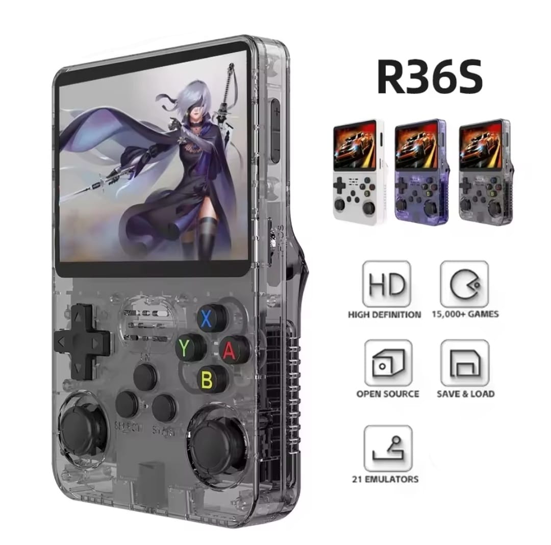 Consola portátil R36S + 15.000 juegos