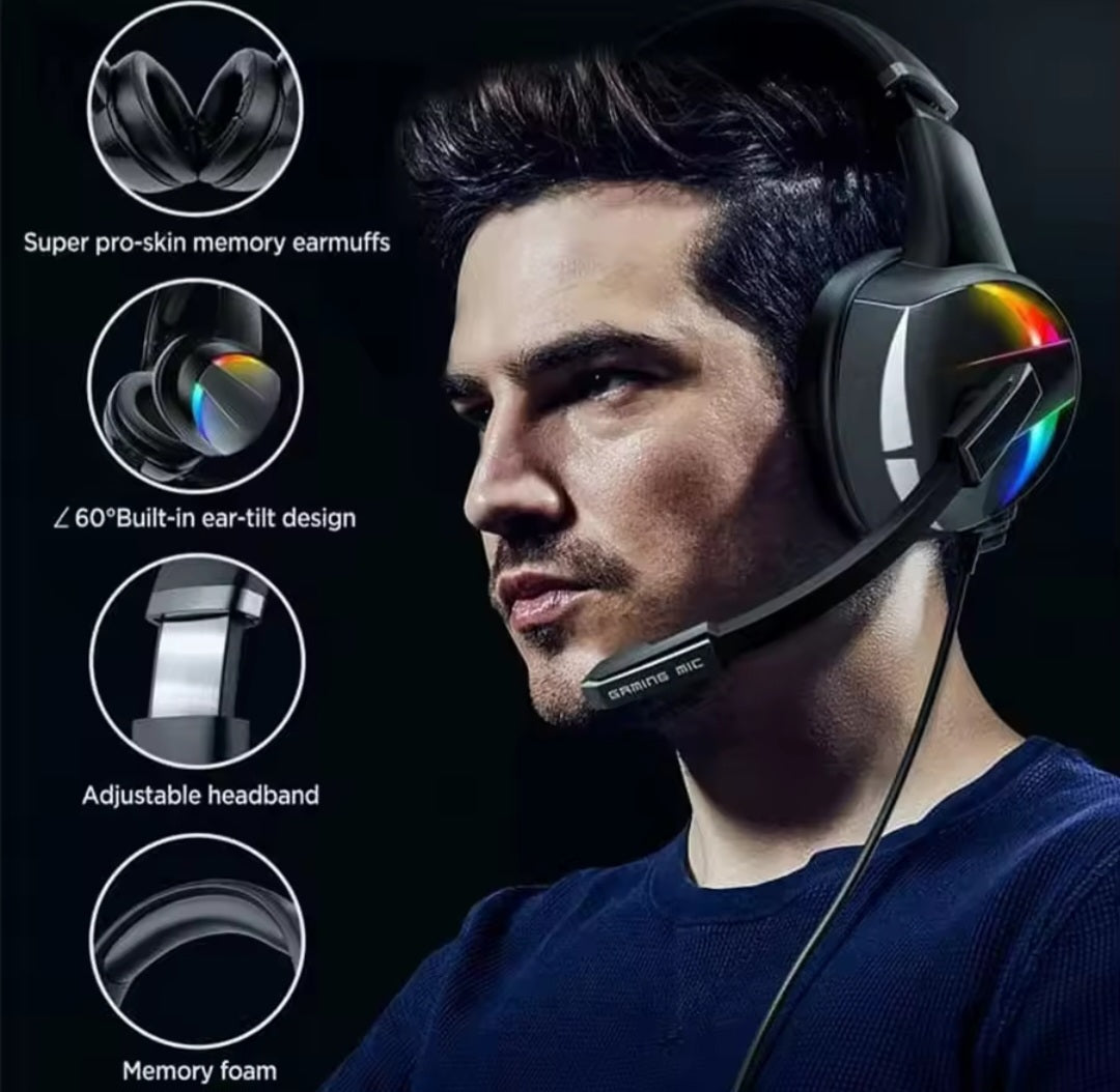 Audífonos Gamer RGB para PC y Consolas