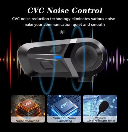 Auriculares Bluetooth 5.3 para Casco de Motocicleta 🎧🏍️