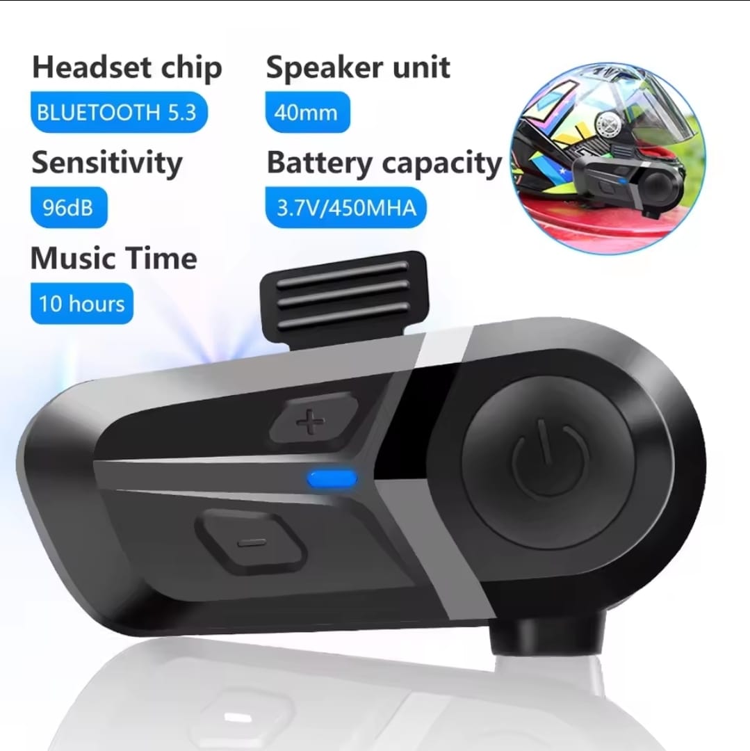 Auriculares Bluetooth 5.3 para Casco de Motocicleta 🎧🏍️