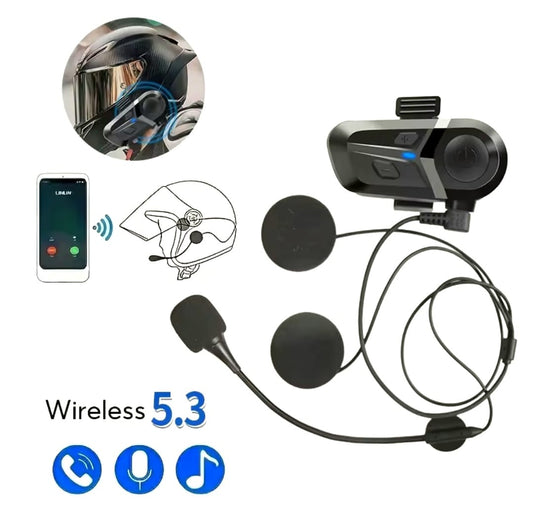 Auriculares Bluetooth 5.3 para Casco de Motocicleta 🎧🏍️